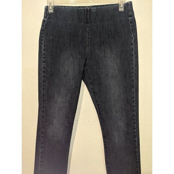 Womens Soft Surroundings Skinny Jeans Size PM Petite Pull On Size Medium 3CM92 - Picture 9 of 13